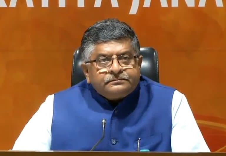 印度不会遭到互联网咨询：Ravi Shankar Prasad.